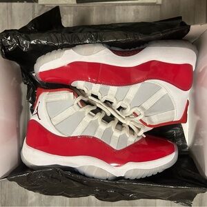 Jordan Red and White Sneakers